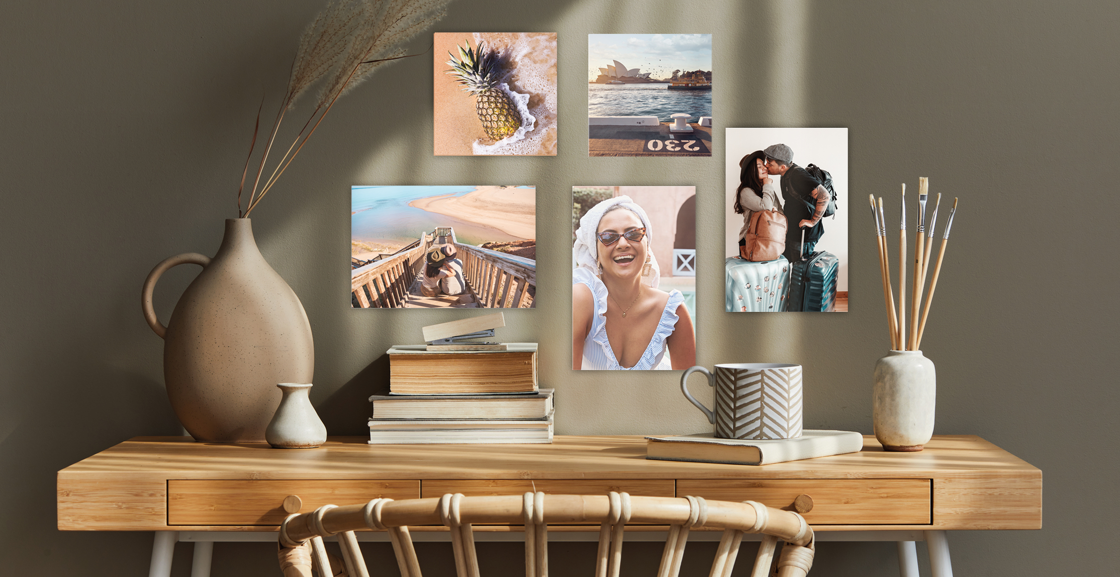 Produktübersicht mit verschiedenen Wanddekorationen – Bilder, Poster und kreative Wandbilder für jedes Zuhause
